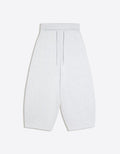 waist folded baggy pants in heather grey